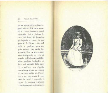 Diego Angeli, Roma sentimentale, ed. 1900, prima pagina illustrata.