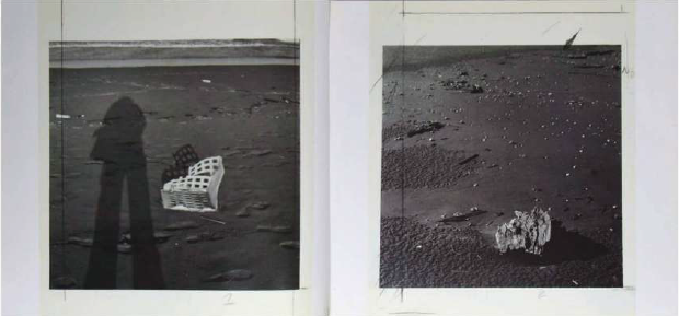 Guido Guidi, doppia pagina inserita prima del frontespizio di Varianti, 1994.