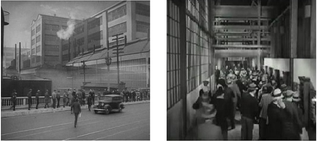 La f&aacute;brica y los relojes checadores 