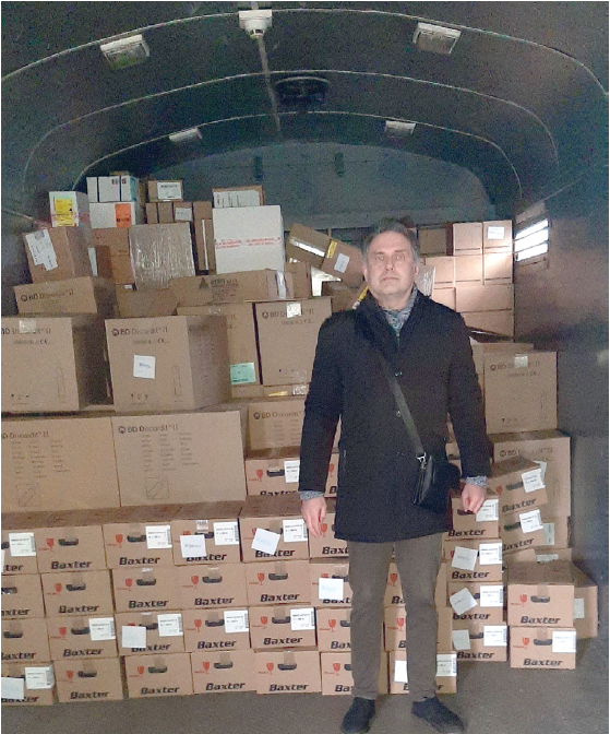 A humanitarian aid from “Doctors without borders”.