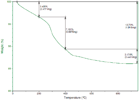 An&aacute;lsis termogravim&eacute;trico (TGA)