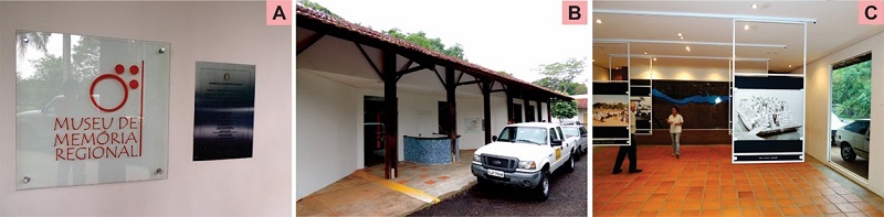 The CESP Regional Memory Museum that was proposed to receive the removed sandstone slabs for custody and exhibition. Views of the museum where the slabs will be conserved and made available for viewing: A-B. Entrance; C. Interior.