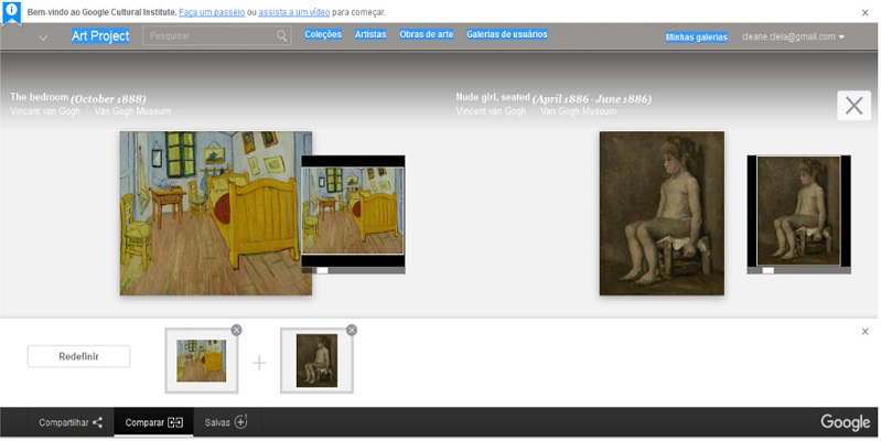 Espa&ccedil;o que proporciona compara&ccedil;&atilde;o das obras