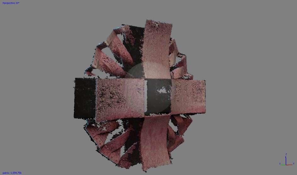 Imagen de la nube de puntos obtenida.