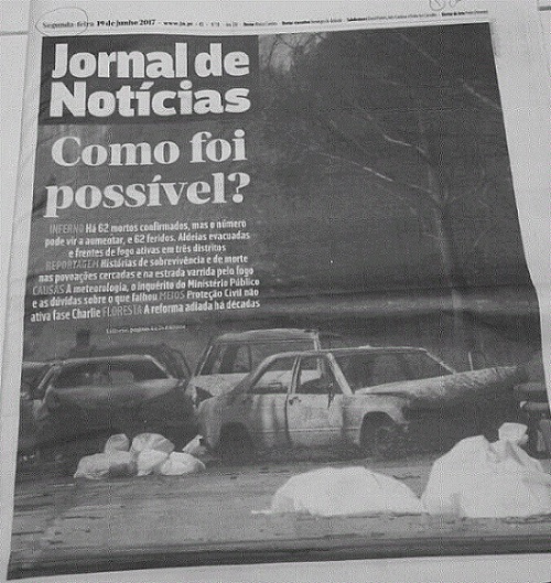 Edi&ccedil;&atilde;o impressa do JN do dia 19 de junho de 2017