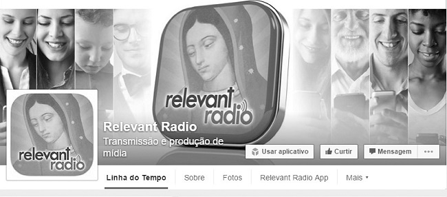 P&aacute;gina de Relevant Radio en Facebook