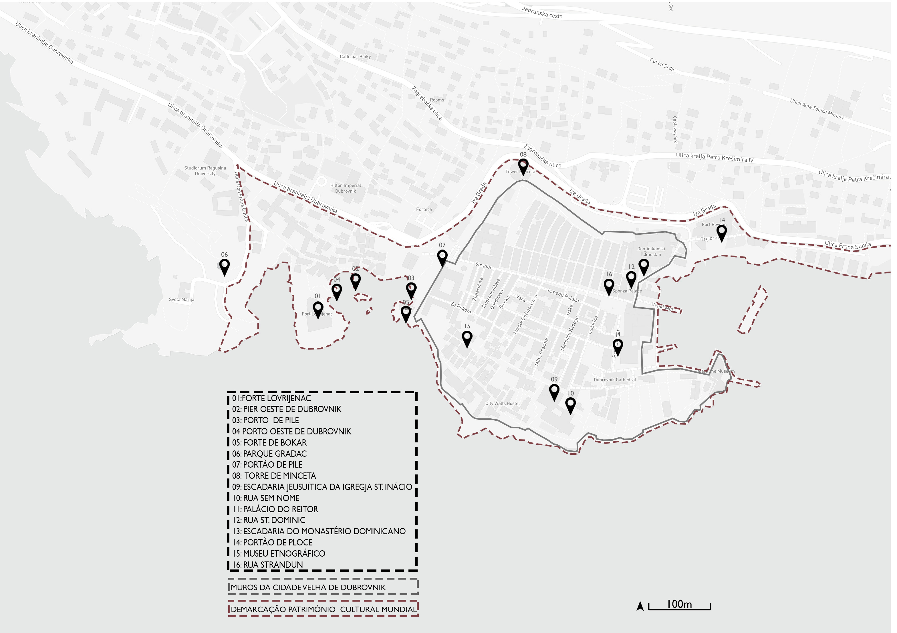 Loca��es da s�rie Game of Thrones na Cidade Velha de Dubrovnik