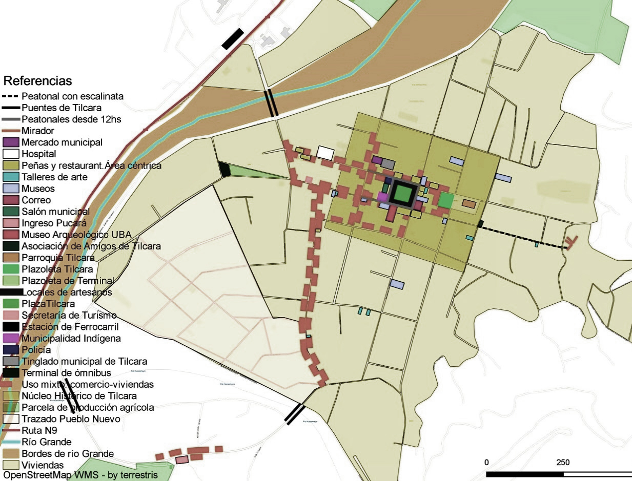 Estructura urbana de la ciudad de Tilcara 