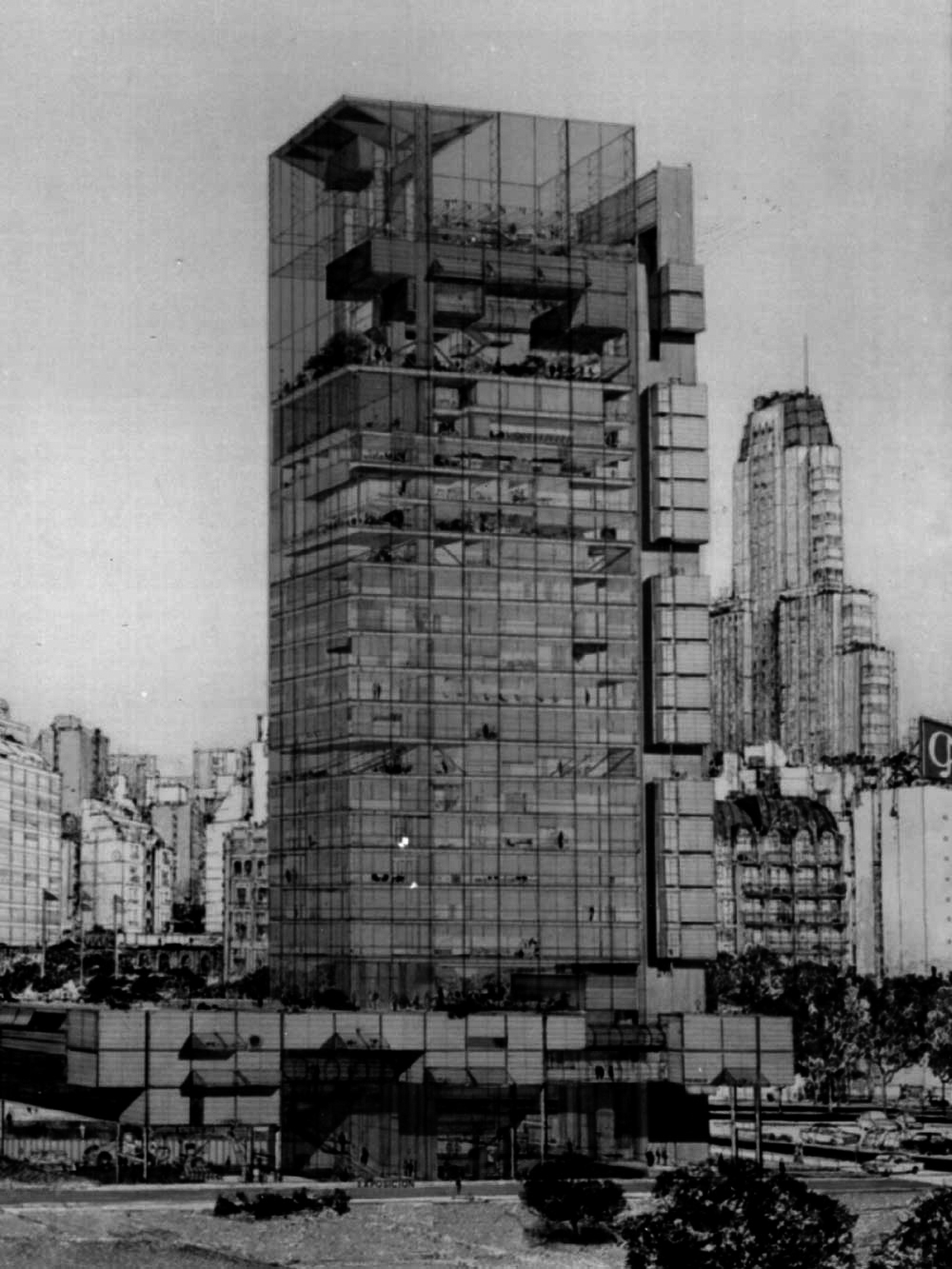 Perspectiva urbana. Primer Premio: Arqs. Flora Manteola, Josefina Santos, Ignacio Petchersky, Javier Sanchez Gomez, Justo Solsona y Rafael Vi�oly.