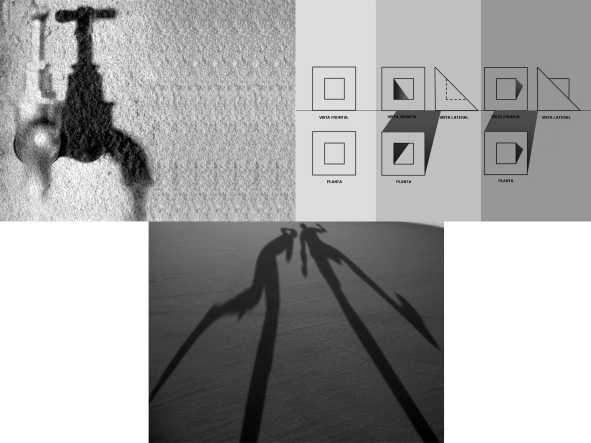 Ejemplo de la sombra de la canilla representada en el SDO.