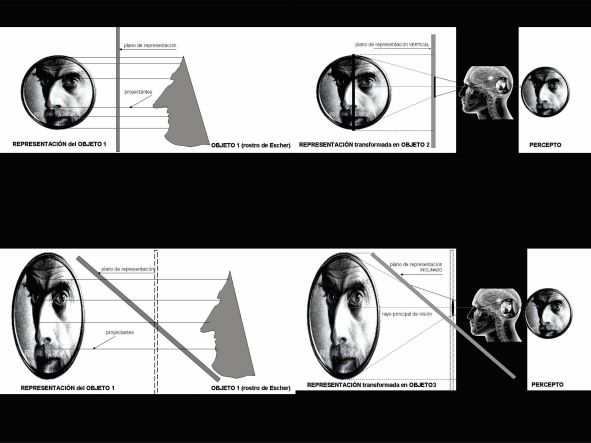 Secuencia de Imagen aparente, M. C. Escher.