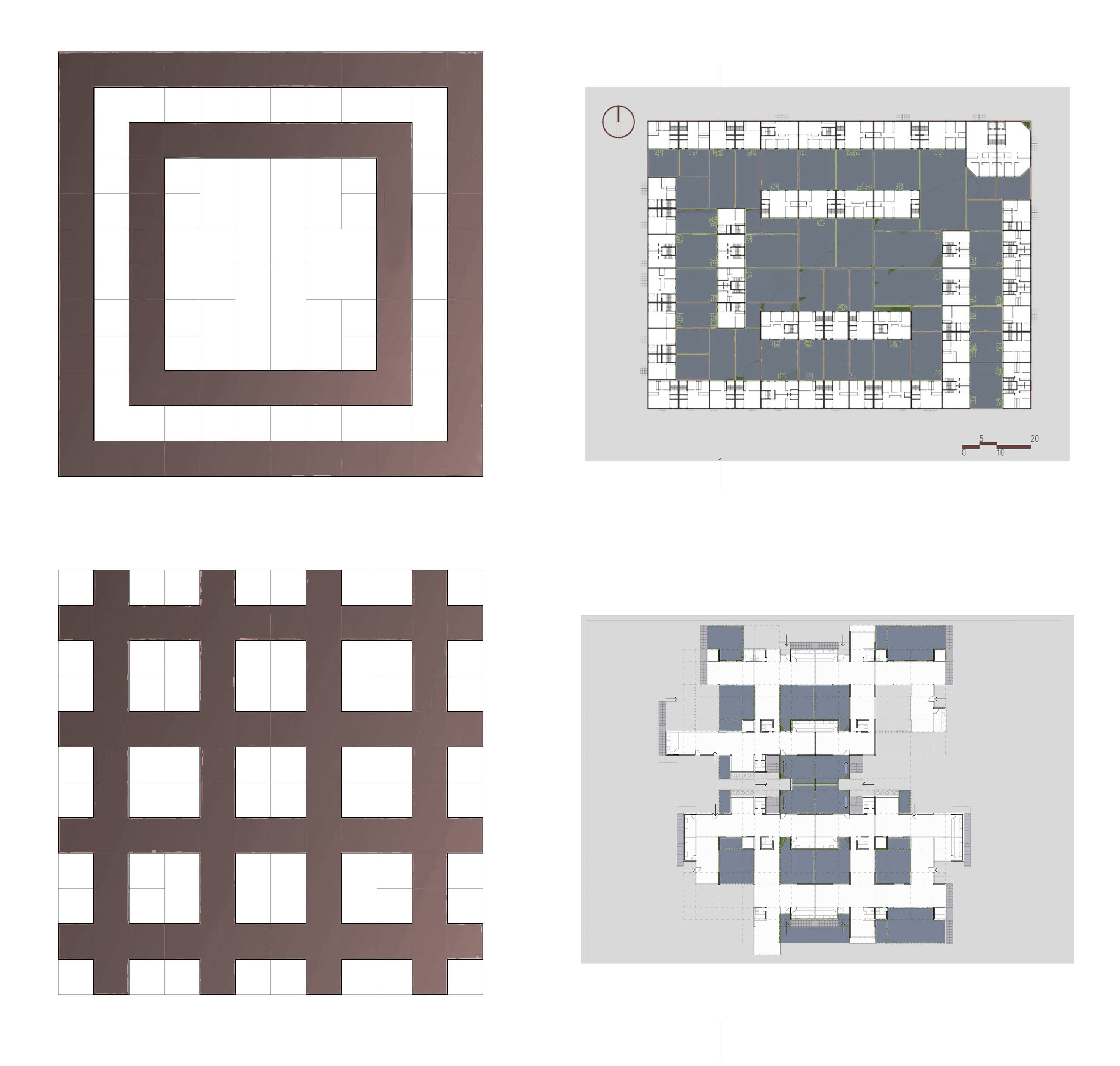Alternativas de organizaci�n en piezas urbanas: l�nea&ndash;trama