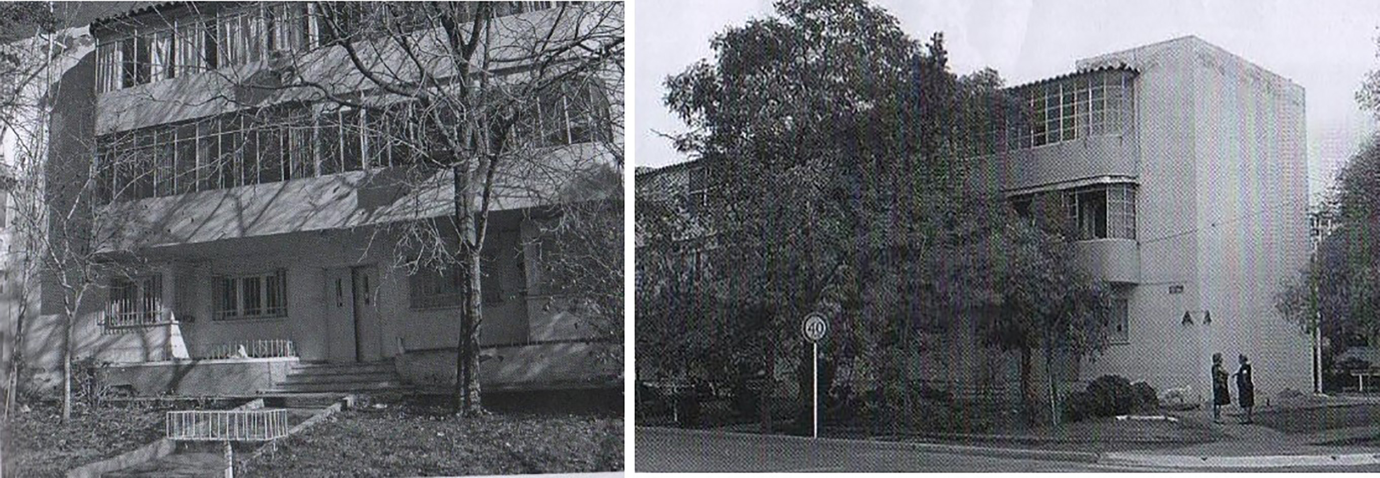 Im�genes de fachadas y volumetr�a de las viviendas colectivas (1937) que constituyen el actual barrio Cano