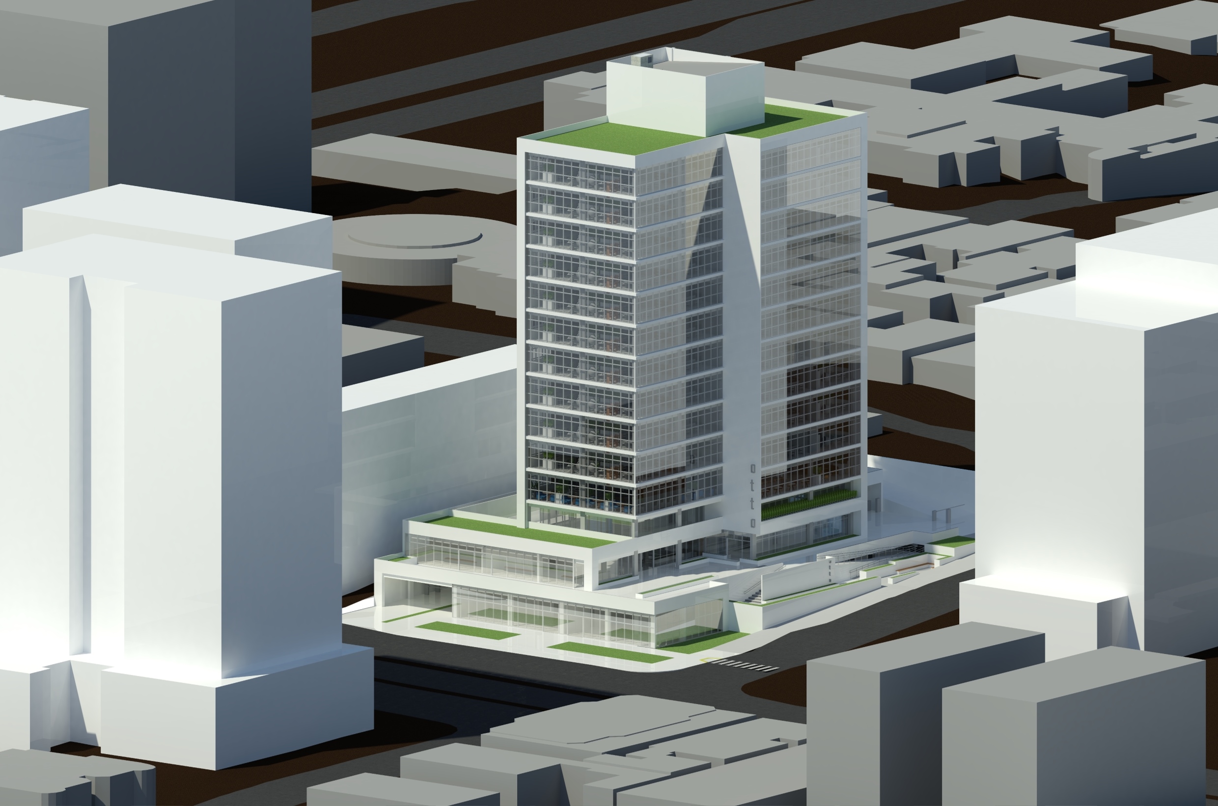 Perspectiva axonomtrica da fase de Anteprojeto do estudo de caso