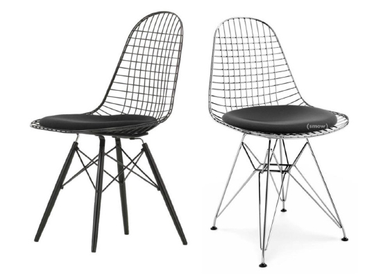 Charles & Ray Eams, Sillas DKR2 y DKW, 1951.