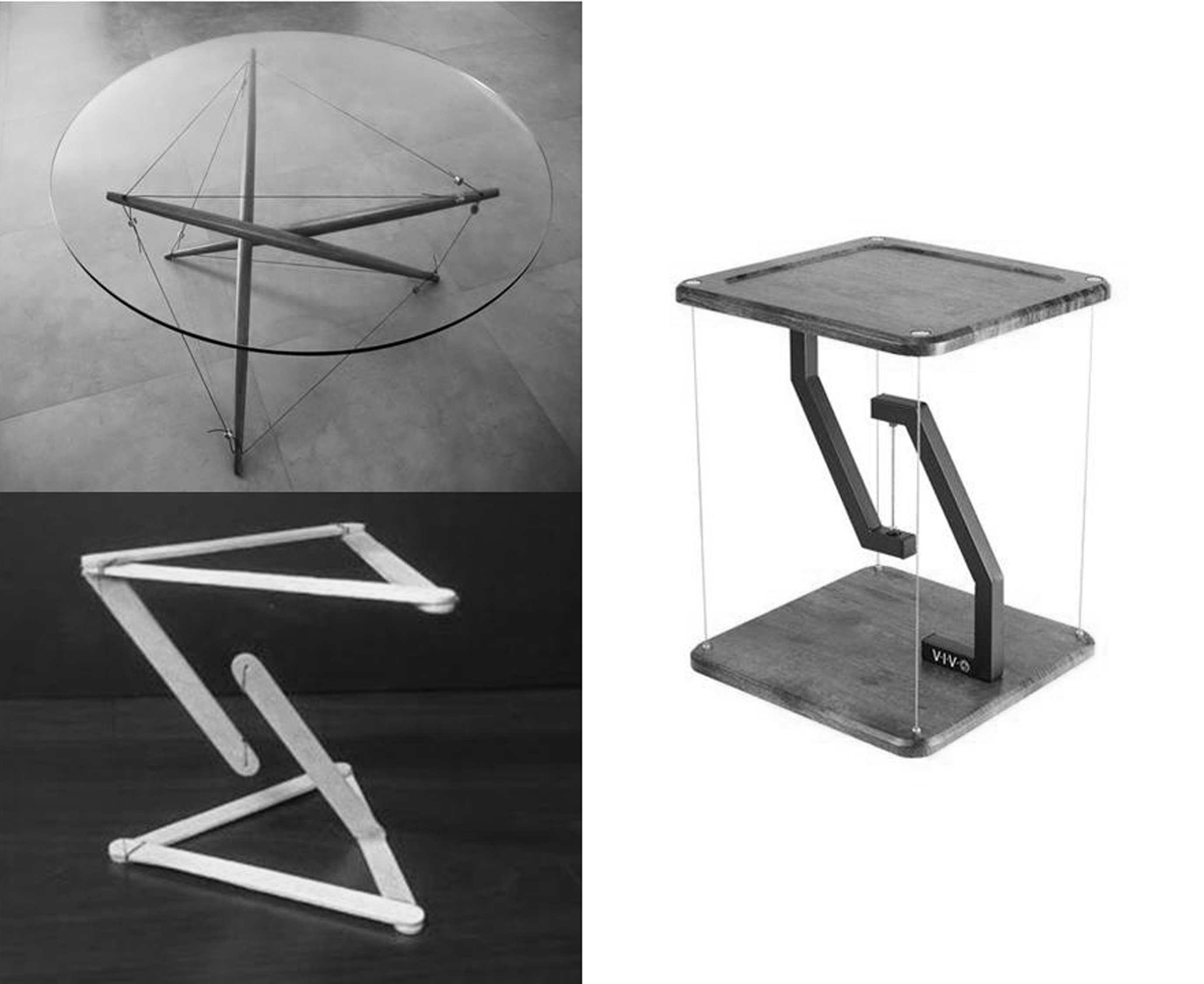 Composici�n del autorTensegrity cofee table. 