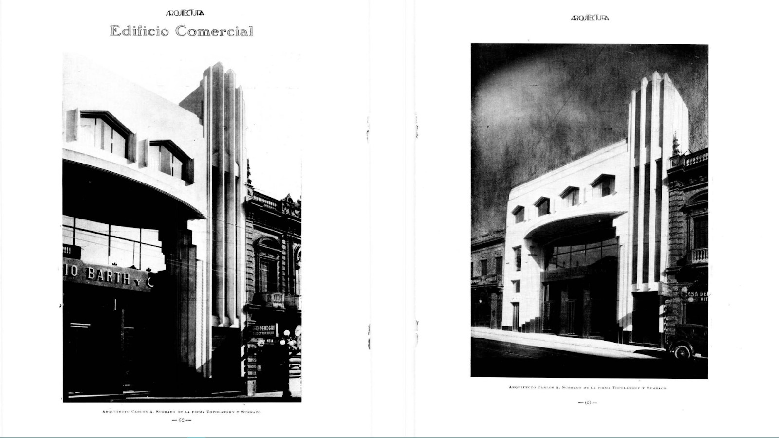 Casa Barth del Arq. Surraco en 25 de mayo 737, Montevideo. Construida entre 1925 y 1927.