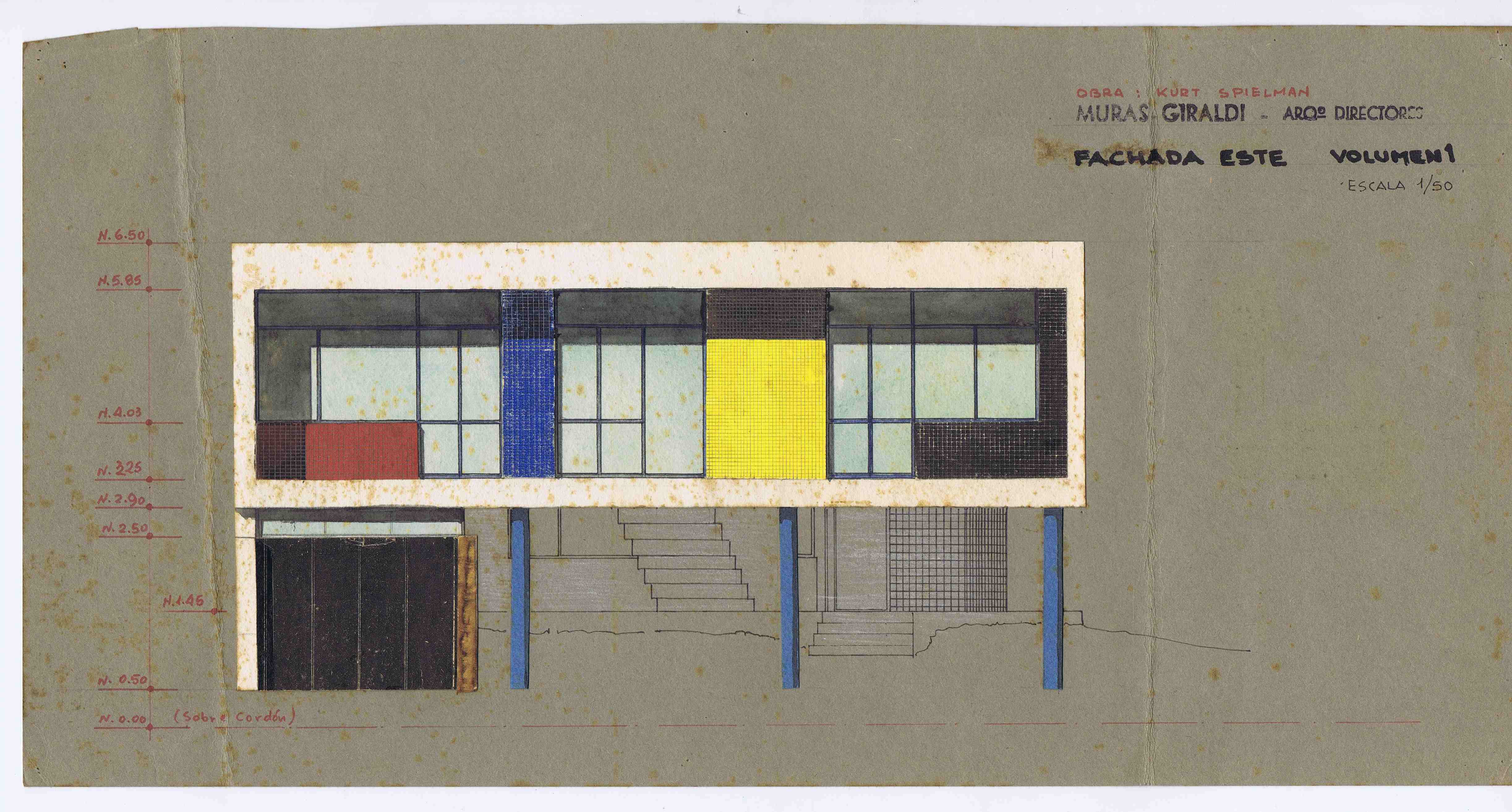 Vivienda Spielmann, Muras&ndash;Giraldi, 1955.
