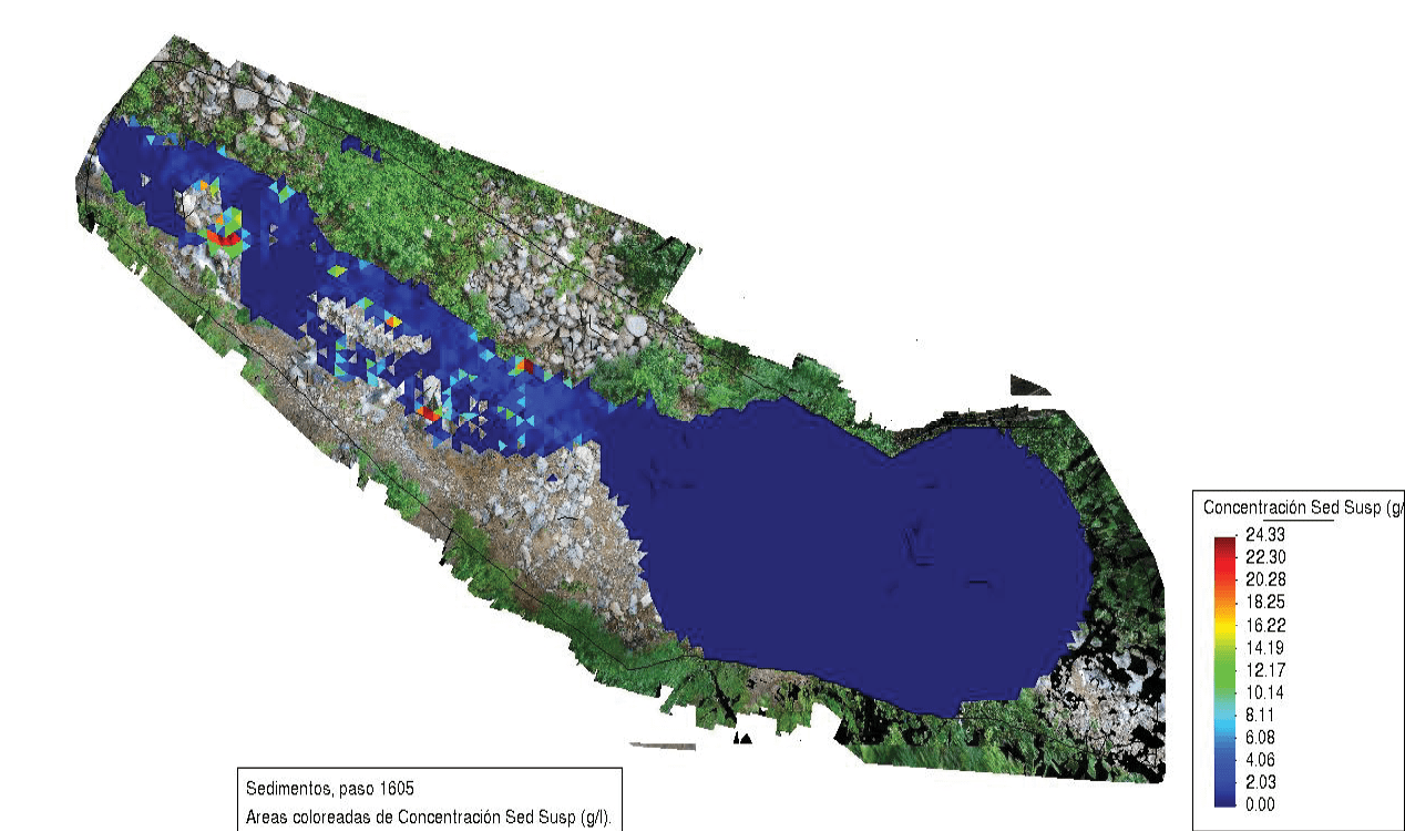 Concentracin de sedimentos Barrera #1.