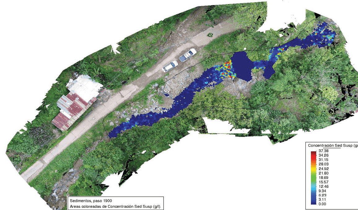 Concentracin de sedimentos Barrera #2.