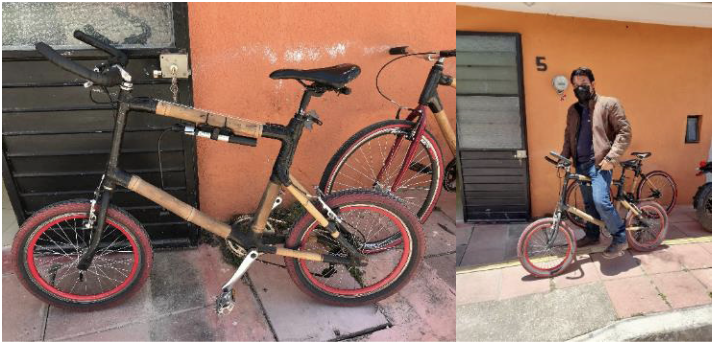 Figura 6. Bicicleta desarrollada por Jaguar Cycles, en donde hacen uso de bamb�es nativos como la Guadua amplexifolia y Otatea fimbriata en la composici�n estructural del Marco.