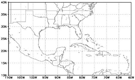 Región sinóptica empleada