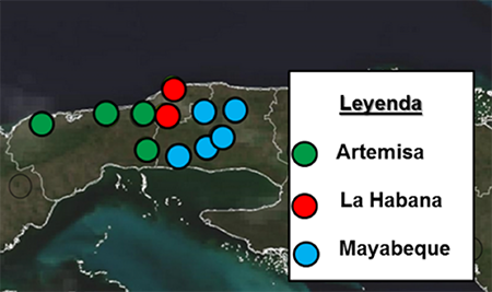 Distribuci&oacute;n de las estaciones meteorol&oacute;gicas