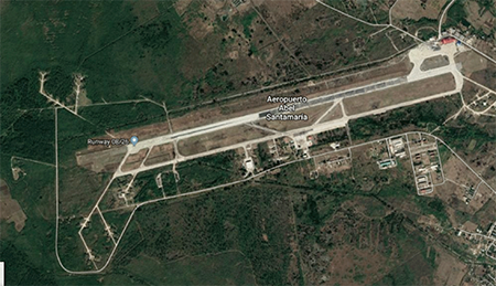 Regi&oacute;n de estudio, aeropuerto internacional Abel Santamar&iacute;a, Villa Clara. 