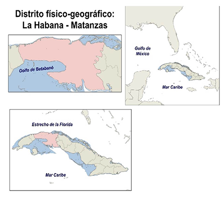 Esquema de localización del área de estudio