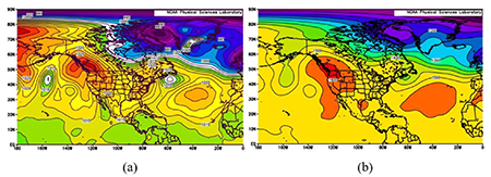 Ejemplos subtipo 15: a) Mapa de superficie y b) Mapa de 850 hPa.