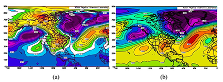 Ejemplos subtipo 16: a) Mapa de superficie y b) Mapa de 850 hPa.