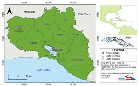 Mapa de ubicacin del rea de estudio