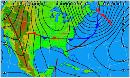 Dbiles gradiente baromtrico