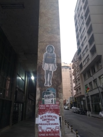 Pontos do Centro Histórico da cidade de Porto Alegre fotografados durante a caminhada realizada em 21/06/2021