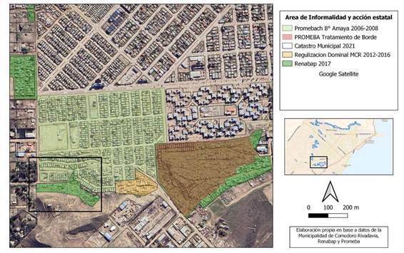 Mapa del �rea de intervenci�n