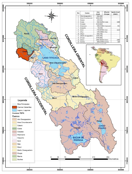 Ubicaci&oacute;n
geogr&aacute;fica de la Cuenca de Cabanillas