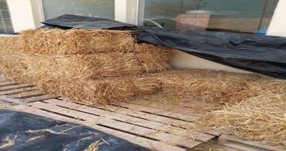 Fardos almacenados en laboratorio