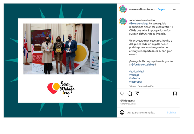 Ejemplo de Sanamar Alimentaci�n sobre credo corporativo