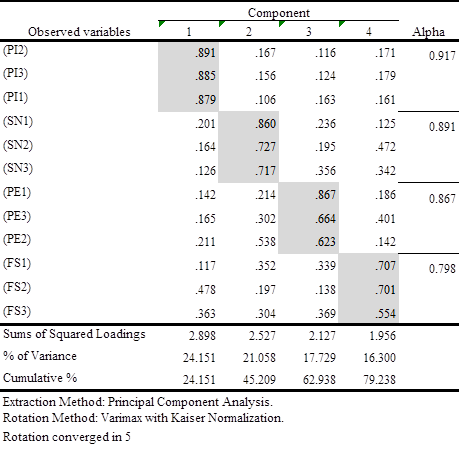 Confirmatory factor analaysis