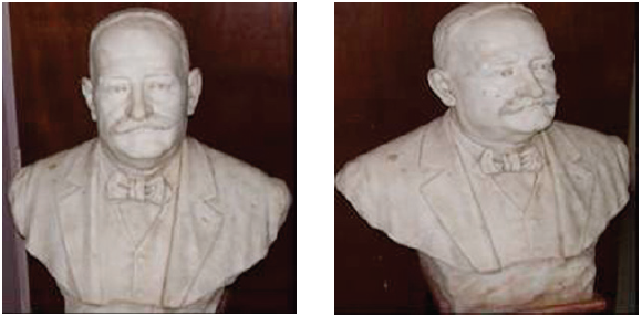 Busto en
mármol de Carrara. Juan Oporto.