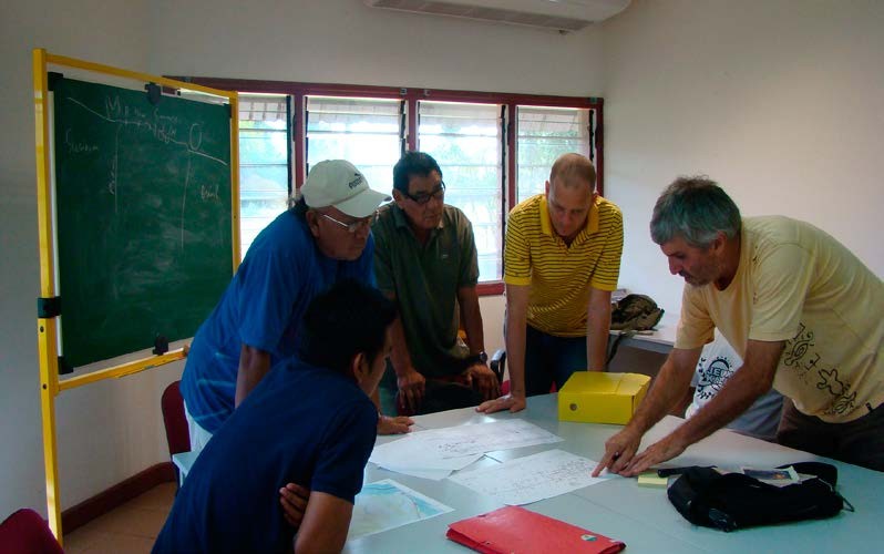 Taller de preparacion
al recorrido de campo con los adultos.