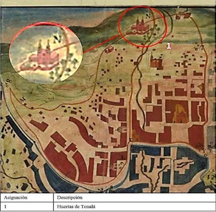 Tercer cuartel donde se visualizan elementos asociados con las huertas.