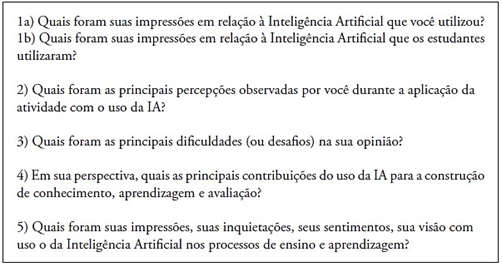 Perguntas da Entrevista em Profundidade