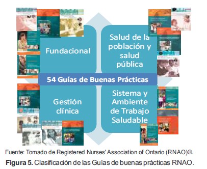 Clasificación de las Guías de buenas prácticas RNAO