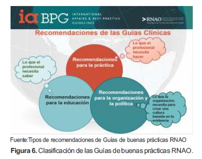 Clasificación de las Guías de buenas prácticas RNAO