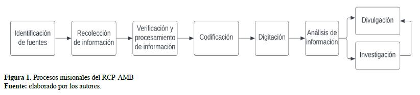 Figura 1.Procesos misionales del RCP-AMB
