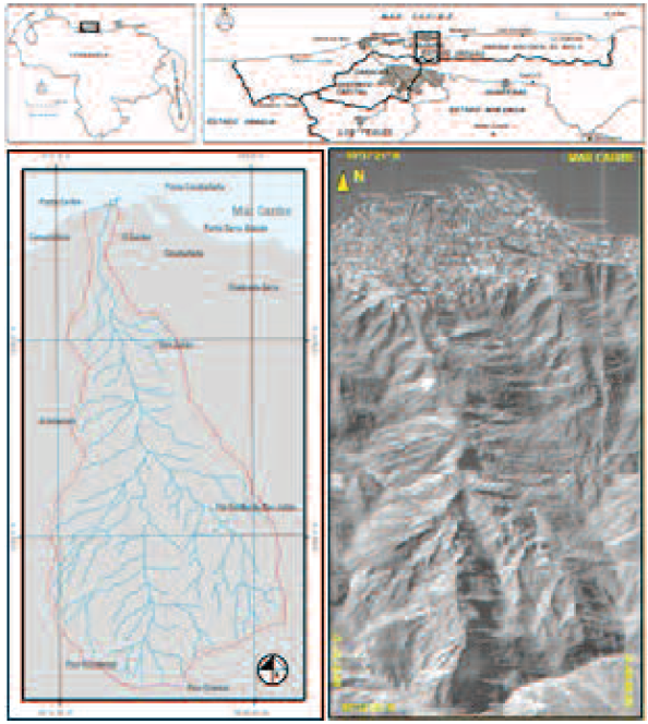 Localizaci&oacute;n de la cuenca del r&iacute;o San Juli&aacute;n. Estado Vargas