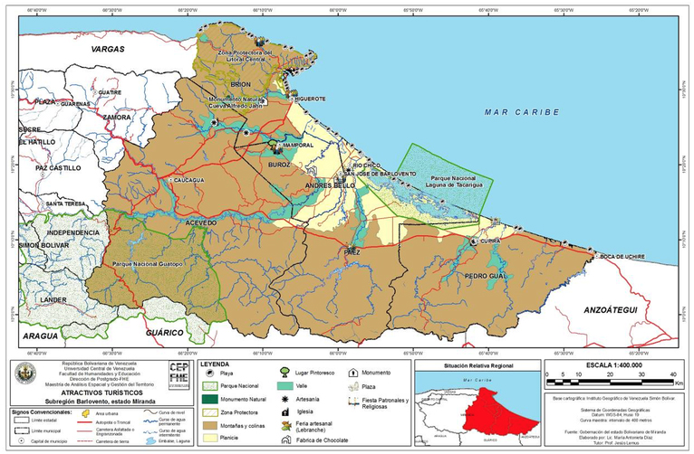Atractivos turísticos en la subregión
Barlovento