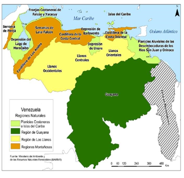 
Regiones naturales de Venezuela
