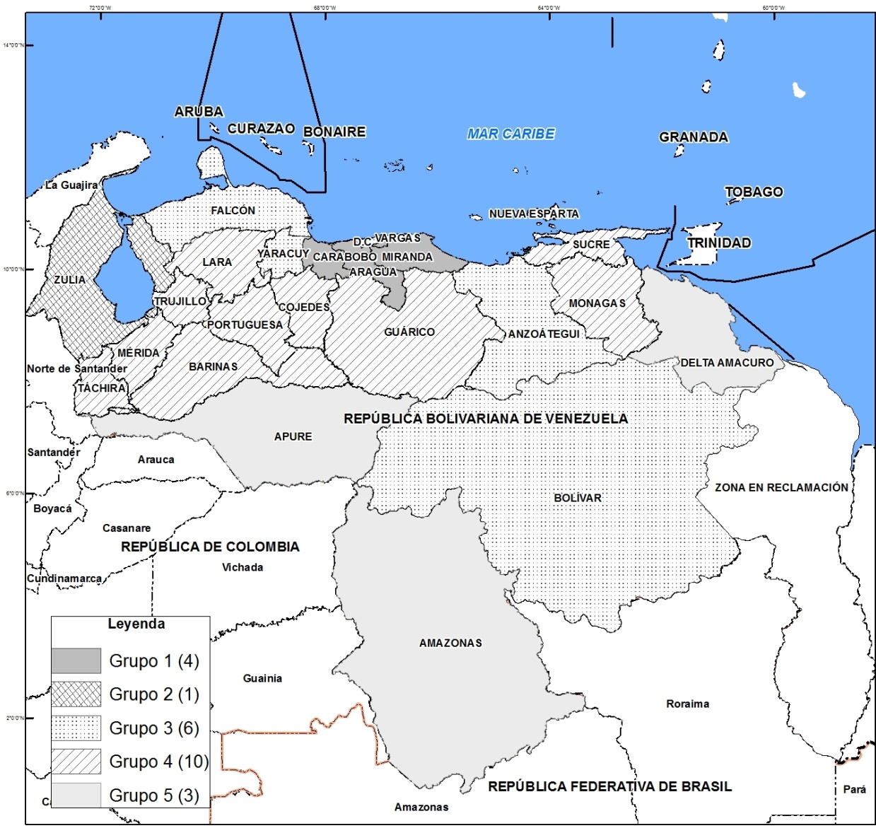  Distribución espacial de la desigualdad en
Venezuela a través de indicadores socioeconómicos